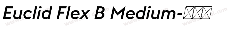 Euclid Flex B Medium字体转换 Euclid Flex B Medium字体转换